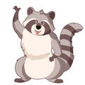 Cartoon cartoon Racoon