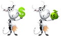 Cartoon Cash Cow Metaphor