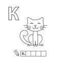 Cartoon Cat Coloring Pages Russian Alphabet Royalty Free Stock Photo