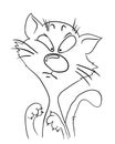 Cartoon cat