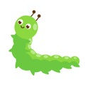 Cartoon caterpillar. Cute insect character. Vector illustration