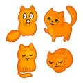 Cartoon cats stickers