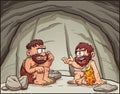 Cartoon cavemen Royalty Free Stock Photo