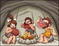 Cartoon cavemen Royalty Free Stock Photo