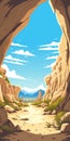 Cartoon Caves In Joshua Tree National Park Poster