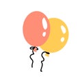 cartoon celebration baloon icons