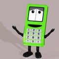 Cartoon cell phone