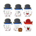 Cartoon character of blank sheet of paper with various pirates emoticons