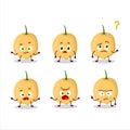 Cartoon character of burmese grapes with what expression