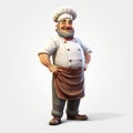 Stylized Realism: 3d Cartoon Chef Character With Grandeur Of Scale