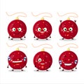 Cartoon character of christmas lights red with smile expression Royalty Free Stock Photo