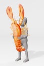 Character with Cooked Lobster