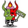 cartoon mascot zombie demon sale