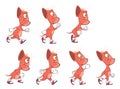 Cartoon Character of a A Cute Devils for a Computer Game. Set Illustration