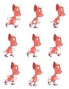 Cartoon Character of a A Cute Devils for a Computer Game