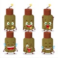 Cartoon character of firecracker explosive with smile expression