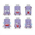 Cartoon character of flashdisk with smile expression