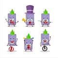 Cartoon character of flashdisk with various circus shows