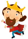 Cartoon character - happy king