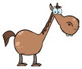 Cartoon character horse Royalty Free Stock Photo