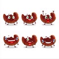 Cartoon character of lingzhi mushroom with smile expression
