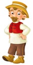 Cartoon character - male farmer -