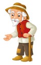 Cartoon character - male farmer - old man -