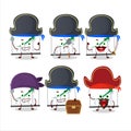 Cartoon character of medical payment with various pirates emoticons