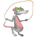 Cartoon Character Mouse Royalty Free Stock Photo