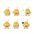 Cartoon character of pomelo with various chef emoticons