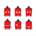 Cartoon character of red highlighter with smile expression Royalty Free Stock Photo
