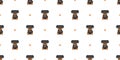 Cartoon character rottweiler dog seamless pattern background Royalty Free Stock Photo