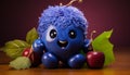 cartoon character of It\'s Chuckle berry the Blueberry