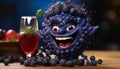 cartoon character of It\'s Chuckle berry the Blueberry