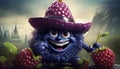 cartoon character of It\'s Chuckle berry the Blueberry