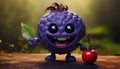 cartoon character of It\'s Chuckle berry the Blueberry