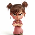 Cartoon Character With Sad Expression