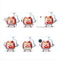 Cartoon character of sangria with various chef emoticons Royalty Free Stock Photo