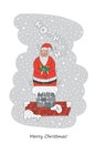 Cartoon character Santa Claus