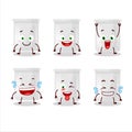 Cartoon character of science bottle with smile expression