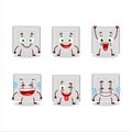 Cartoon character of single electric adapter with smile expression