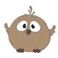 Cartoon character sparrow