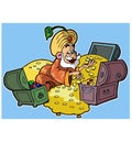 sultan caliph Cartoon character Royalty Free Stock Photo