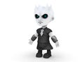 Horror cartoon character white walkers ona white background 3D-Rendering