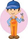 Cartoon character worker,vector