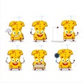 Cartoon character of yellow clothing of chinese woman with various chef emoticons