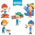Cartoon Characters Of Construction Professions