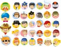 Cartoon characters of different professions,vector