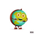 Cartoon characters icon cute globe