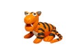Cartoon characters, Tiger isolated on white background with clipping path